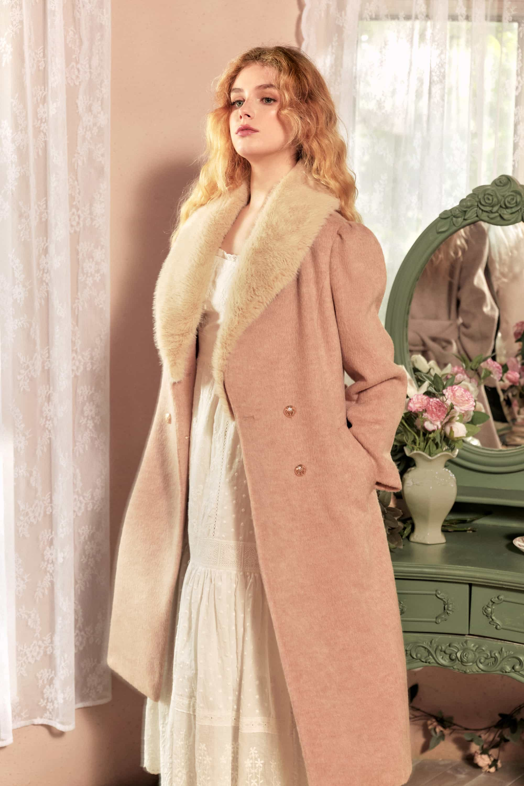 Bridget Camel Coat with Belt