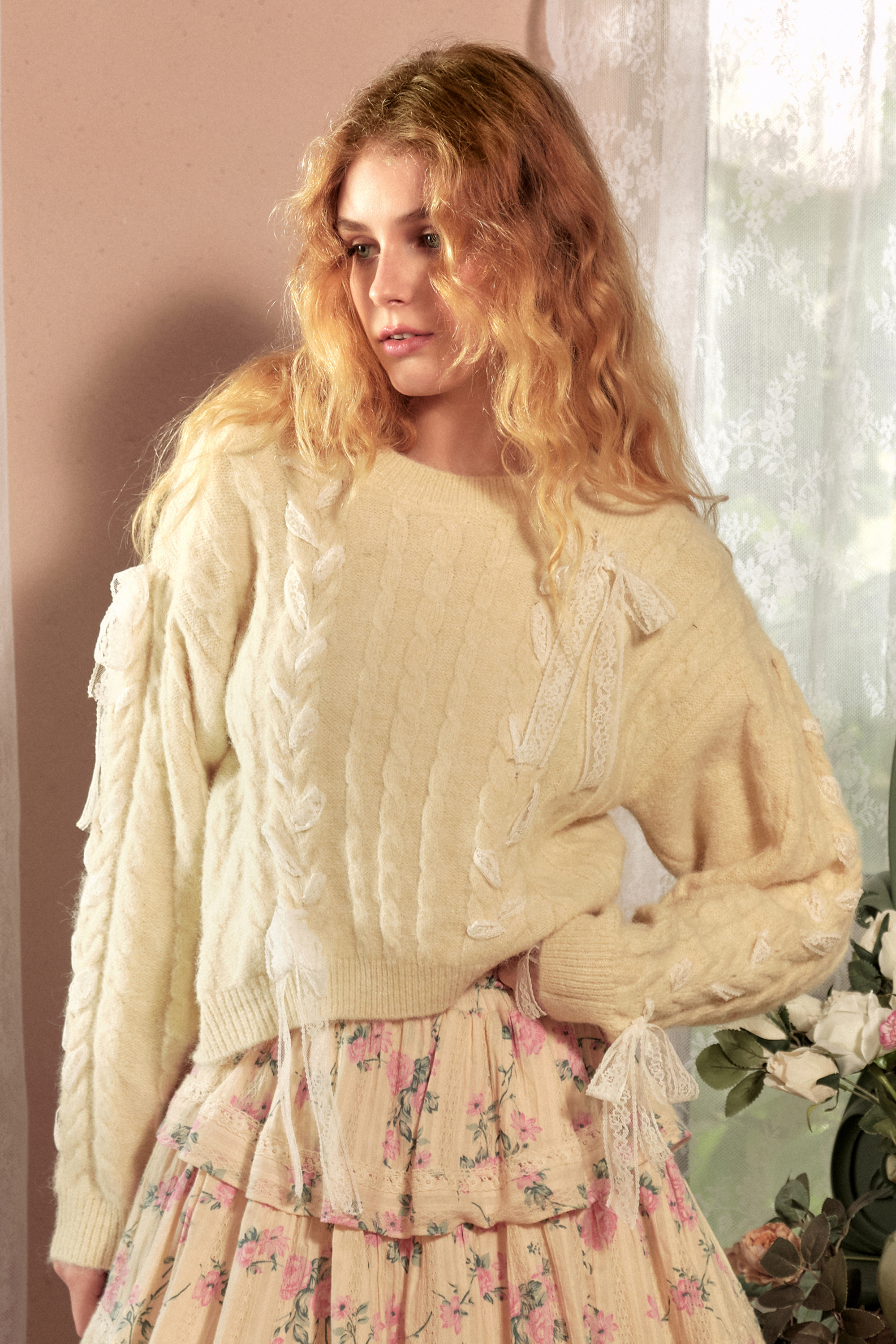 Bette Lace Knitted Sweater