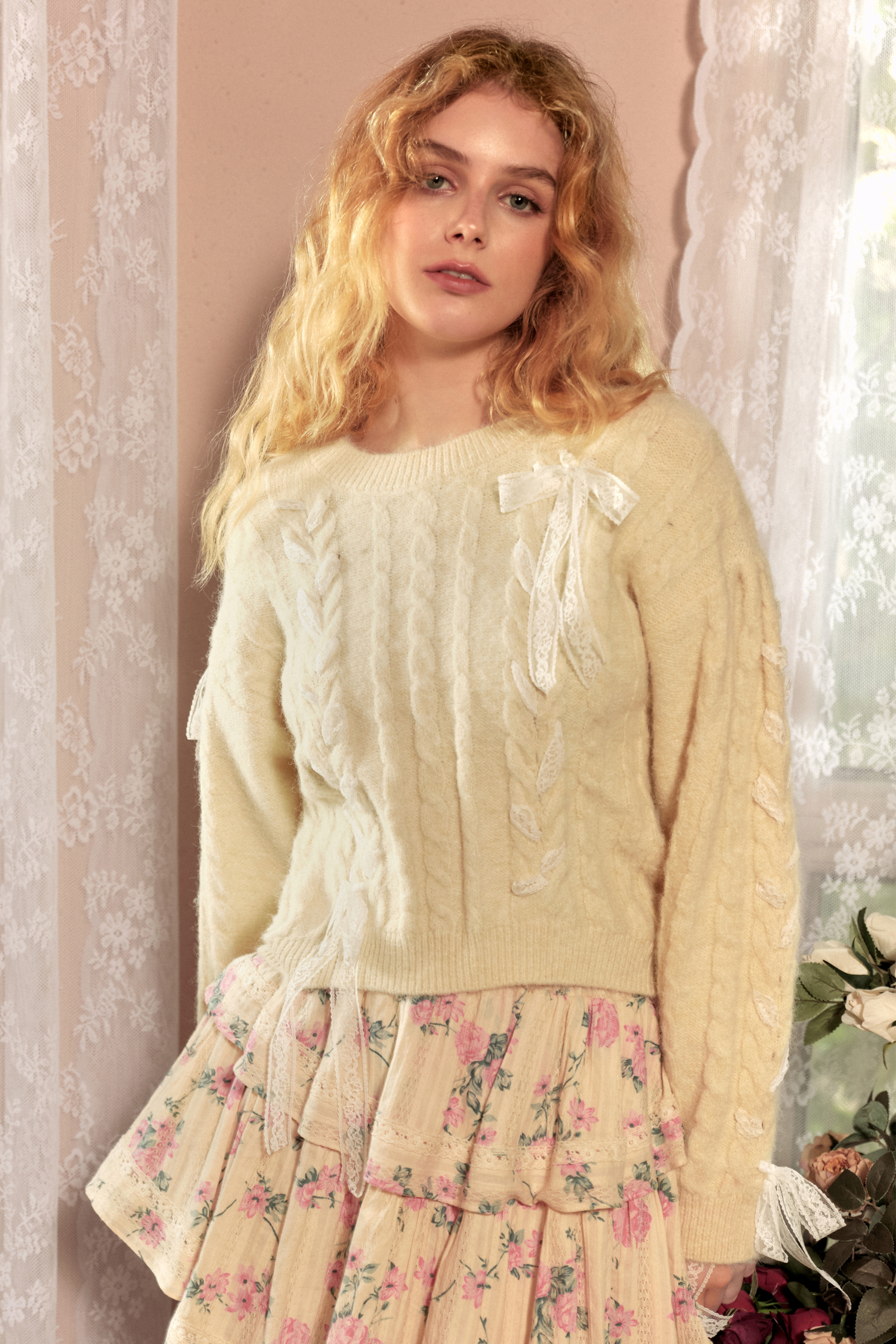 Bette Lace Knitted Sweater