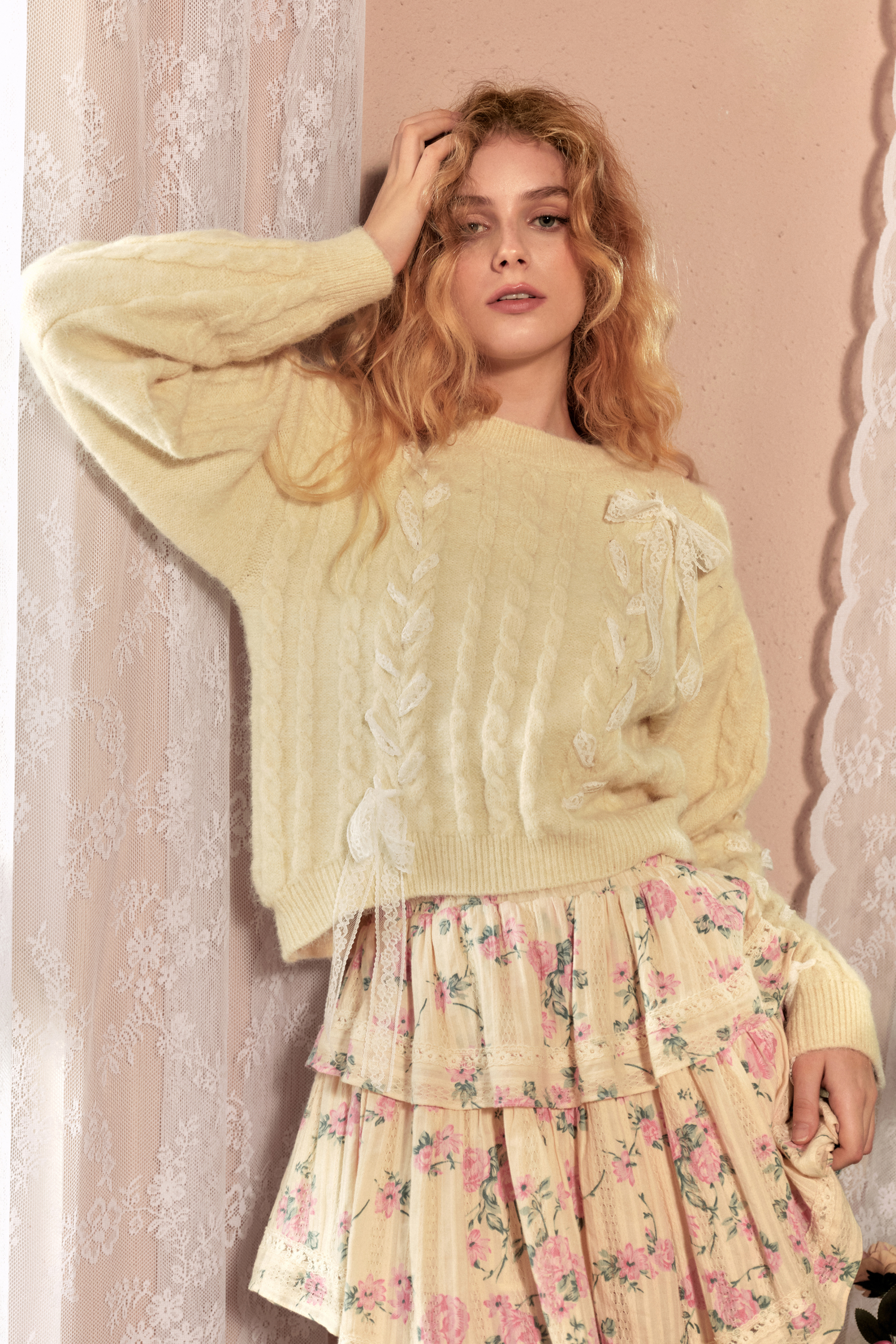 Bette Lace Knitted Sweater