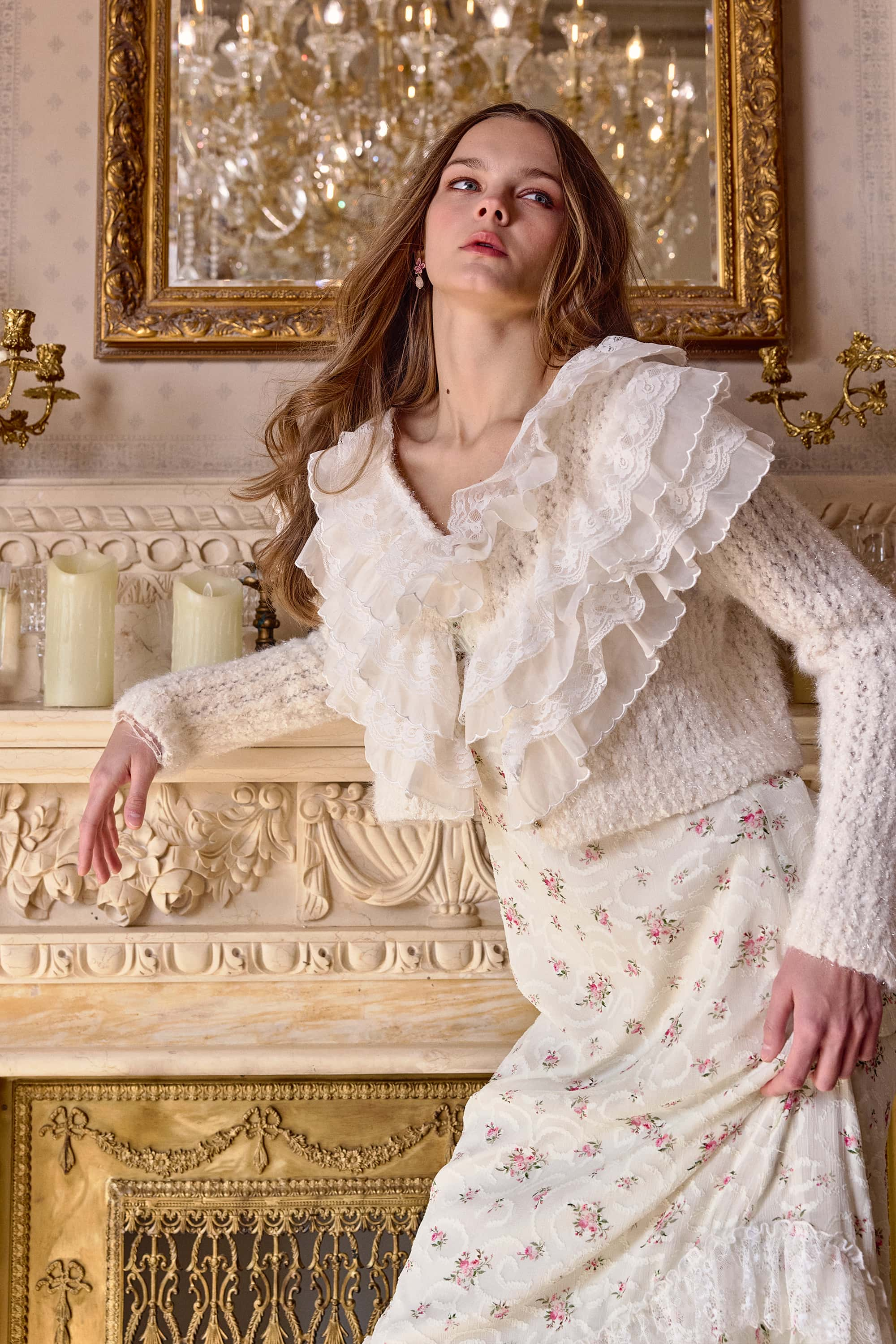 Shirley Lace Knitted Cardigan